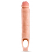 Телесная насадка-удлинитель 11.5 Inch Silicone Cock Sheath Penis Extender - 29,2 см. - Blush Novelties - в Калуге купить с доставкой