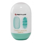 Бирюзовый мастурбатор-яйцо Twist Angel - Baile - в Калуге купить с доставкой