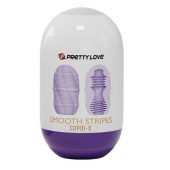 Сиреневый мастурбатор-яйцо Smooth Stripes - Baile - в Калуге купить с доставкой