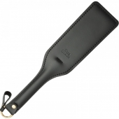 Черная кожаная шлепалка SitaBlack - 30 см. - Sitabella - купить с доставкой в Калуге