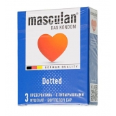 Презервативы с пупырышками Masculan Dotted - 3 шт. - Masculan - купить с доставкой в Калуге