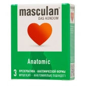 Презервативы анатомической формы Masculan Anatomic - 3 шт. - Masculan - купить с доставкой в Калуге