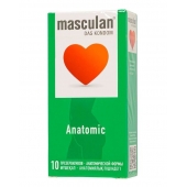 Презервативы анатомической формы Masculan Anatomic - 10 шт. - Masculan - купить с доставкой в Калуге