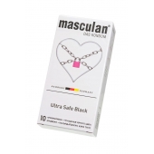 Ультрапрочные презервативы Masculan Ultra Safe Black - 10 шт. - Masculan - купить с доставкой в Калуге