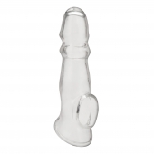 Прозрачная насадка для пениса Girthy Penis Enhancing Sleeve Extension - 17,1 см. - BlueLine - в Калуге купить с доставкой