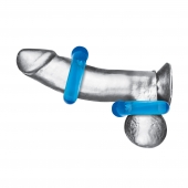 Комплект из двух колец для пениса 2-Pack Ultra-Stretch Stamina Endurance Ring - BlueLine - в Калуге купить с доставкой