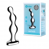 Стальной анальный фаллоимитатор для простаты Stainless Steel Anal Beads - 13 см. - b-Vibe - в Калуге купить с доставкой