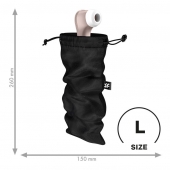 Черный мешочек для хранения игрушек Treasure Bag L - Satisfyer - купить с доставкой в Калуге