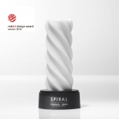 Белый 3D мастурбатор SPIRAL - Tenga - в Калуге купить с доставкой