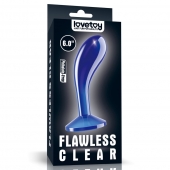 Синяя анальная втулка Flawless Clear Prostate Plug 6.0 - 15 см. - Lovetoy - в Калуге купить с доставкой