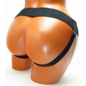 Трусики для страпона коричневого цвета - БДСМ Арсенал - купить с доставкой в Калуге