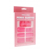 Набор из 7 розовых насадок на пенис ONE-A-DAY PENIS SLEEVES PINK - Seven Creations - в Калуге купить с доставкой