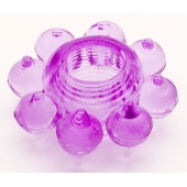 Мягкая фиолетовая гелевая насадка - Toyfa Basic - в Калуге купить с доставкой