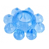 Голубая гелевая насадка-цветок - Toyfa Basic - в Калуге купить с доставкой