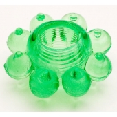 Зеленое эрекционное кольцо-цветок - Toyfa Basic - в Калуге купить с доставкой