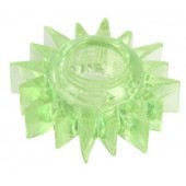 Зеленое эрекционное кольцо-солнце - Toyfa Basic - в Калуге купить с доставкой