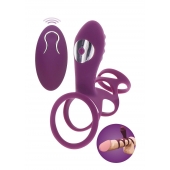 Фиолетовая эрекционная вибронасадка Halo Halo C-Ring Sleeve - Toy Joy - в Калуге купить с доставкой