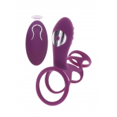 Фиолетовая эрекционная вибронасадка Halo Halo C-Ring Sleeve - Toy Joy - в Калуге купить с доставкой