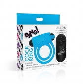 Голубое эрекционное виброкольцо 28X Remote Control Vibrating Cock Ring   Bullet - XR Brands - в Калуге купить с доставкой