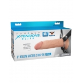 Полый страпон на ремнях 6’’ Hollow Silicone Strap-on - Pipedream - купить с доставкой в Калуге