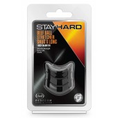 Черное эрекционное кольцо на мошонку Beef Ball Stretcher Snug X Long - Blush Novelties - в Калуге купить с доставкой