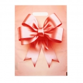 Пакет с принтом в виде банта с вырубной ручкой (30х40 см) - Сима-Ленд - купить с доставкой в Калуге