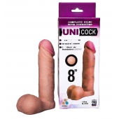 Фаллическая насадка для страпона UNICOCK 8  - 20 см. - LOVETOY (А-Полимер) - купить с доставкой в Калуге
