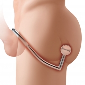 Кольцо на пенис с анальным стимулятором Stainless Steel Anal Hook   Cock Ring - BlueLine - в Калуге купить с доставкой