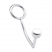 Кольцо на пенис с анальным стимулятором Stainless Steel Anal Hook   Cock Ring - BlueLine - в Калуге купить с доставкой
