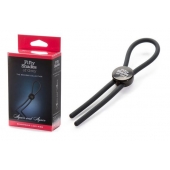 Тёмно-серое эрекционное кольцо с зажимом Again and Again Adjustable Cock Ring - Fifty Shades of Grey - в Калуге купить с доставкой
