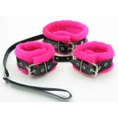 Набор с розовым мехом BDSM Light - БДСМ Арсенал - купить с доставкой в Калуге