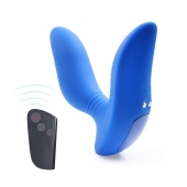 Синий вибромассажер простаты 3,5’’ Remote Control Curve P-spot Massager - 12 см. - Erokay - в Калуге купить с доставкой