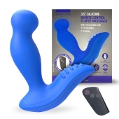 Синий вибромассажер простаты 3,5’’ Remote Control P-spot Massager - 12,5 см. - Erokay - в Калуге купить с доставкой
