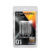 Прозрачная насадка с шипами STAY HARD COCK SLEEVE 01 CLEAR - Blush Novelties - в Калуге купить с доставкой