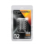 Прозрачная насадка на пенис с шишечками STAY HARD COCK SLEEVE 02 CLEAR - Blush Novelties - в Калуге купить с доставкой