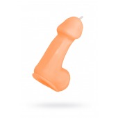 Оранжевая свеча в форме пениса - 47 гр. - Pecado - купить с доставкой в Калуге