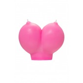 Розовая свеча «Сиськи» - 150 гр. - Pecado - купить с доставкой в Калуге