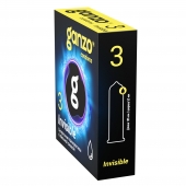 Супертонкие презервативы Ganzo Invisible - 3 шт. - Ganzo - купить с доставкой в Калуге