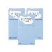 Набор из 3 упаковок ультратонких презервативов Pleasure Lab (по 12 шт.) - Pleasure Lab - купить с доставкой в Калуге