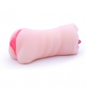 Телесный двусторонний мастурбатор - вагина и ротик - Boys of Toys - в Калуге купить с доставкой