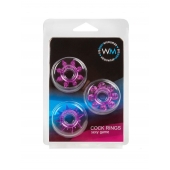 Набор из 3 лиловых эрекционных колец различной формы - Erowoman-Eroman - в Калуге купить с доставкой