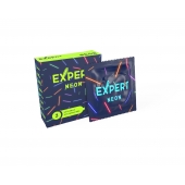 Светящиеся в темноте презервативы Expert Neon - 3 шт. - Expert - купить с доставкой в Калуге