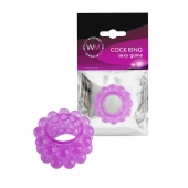 Лиловое эрекционное кольцо с 2 рядами стимулирующих шариков - Erowoman-Eroman - в Калуге купить с доставкой