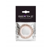 Эрекционное кольцо с бежевыми «ресничками» - Sextaz - в Калуге купить с доставкой