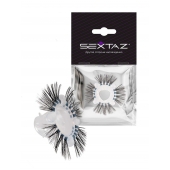 Эластичное эрекционное кольцо с черными «ресничками» - Sextaz - в Калуге купить с доставкой