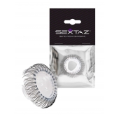 Эластичное эрекционное кольцо с длинными черными «ресничками» - Sextaz - в Калуге купить с доставкой