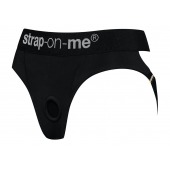 Черные трусики для насадок Heroine Lingerie Harness - size XL - Strap-on-me - купить с доставкой в Калуге