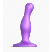 Фиолетовая насадка Strap-On-Me Dildo Plug Curvy size S - Strap-on-me - купить с доставкой в Калуге