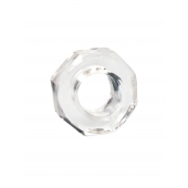 Прозрачное эрекционное кольцо в форме гайки - Sex Expert - в Калуге купить с доставкой