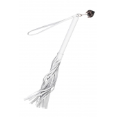 Белая кожаная плеть - 50 см. - Pecado - купить с доставкой в Калуге